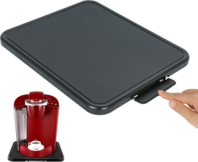 #ad Kitchen Caddy Sliding Tray Appliance Coffee Maker Slider Large Rolling Tray C $70.95