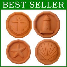 Ocean Theme Terracotta Discs for Fresh Dry Ingredients