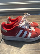 adidas Sneakers Unisex 6.5 Red Suede Campus Low Top Retro Skate Streetwear