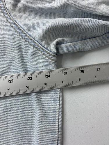 VTG Slick Jeans Trucker Jacket Mens Medium Kanji Graphic Streetwear 80s AOP image 12