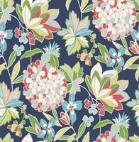 Fd27224_Harmonie Blumenmuster Dicht Blau Rosa GrüN Fine Decor Tapete