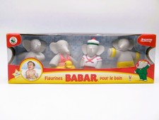 Neuf & Rare - Coffret Babar - Figurines Bain Lansay 2004 - Jouet Vintage Figures