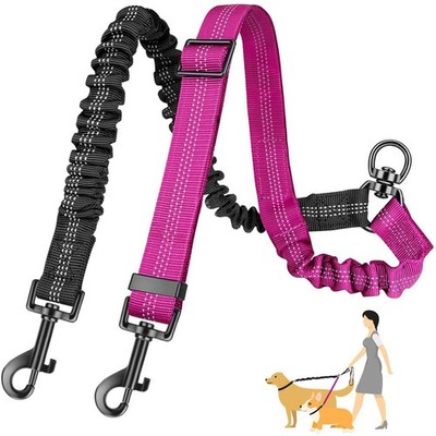 Two Dog Lead, 2 in 1 Upgraded Double Dog Leash Attachment Combine Adjustable ...