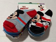 NEW Disney Mickey Mouse Friends Toddlers' Ankle Socks 10ct Pack - Size 4T-5T
