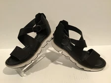 Sofft Women's Mackenna Leather Sandal BLACK Size 8M *  Casual Walking