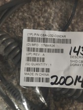 Zebra CBA-U32-C09ZAR 9 FT Shielded Coiled USB Cable for Barcode Scanners