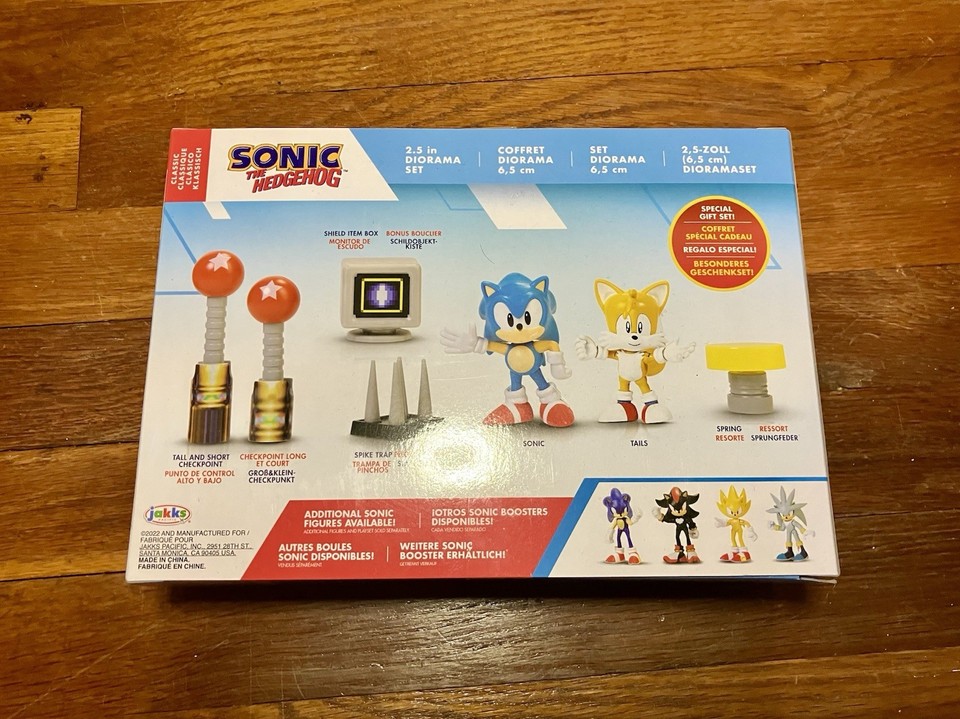 JAKKS PACIFIC 2022 SEGA CLASSIC SONIC THE HEDGEHOG & TAILS DIORAMA SET ...