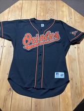   90  s Baltimore Orioles Black Alternate Russell Athletic Jersey Size 48