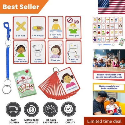 27 Illustrated Communication Flashcards - Enhance Language Skills for Autism