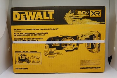 Brand New DEWALT DCS356SD1 MAX XR 20V Oscillating Tool Kit