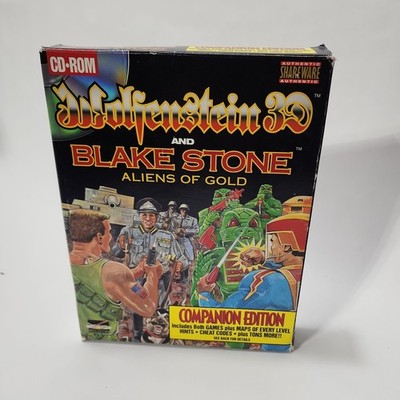 Wolfenstein 3D Blake Stone And Blake Stone Video Game RARE! BOX ONLY
