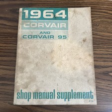 1964 Chevy Corvair Corvair 95 Original Oem Service Shop Manual Supplement 1964 Chevy Corvair Corvair 95 Original Oem Service Shop Manual Supplement