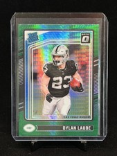 2024 Panini Donruss Optic - Rated Rookie Dylan Laube #230 Green Hyper Prizm (RC)