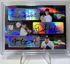 2004 Elite Philip Hughes Jonathan Poterson Jeff Marquez RC Triple Auto 025/100