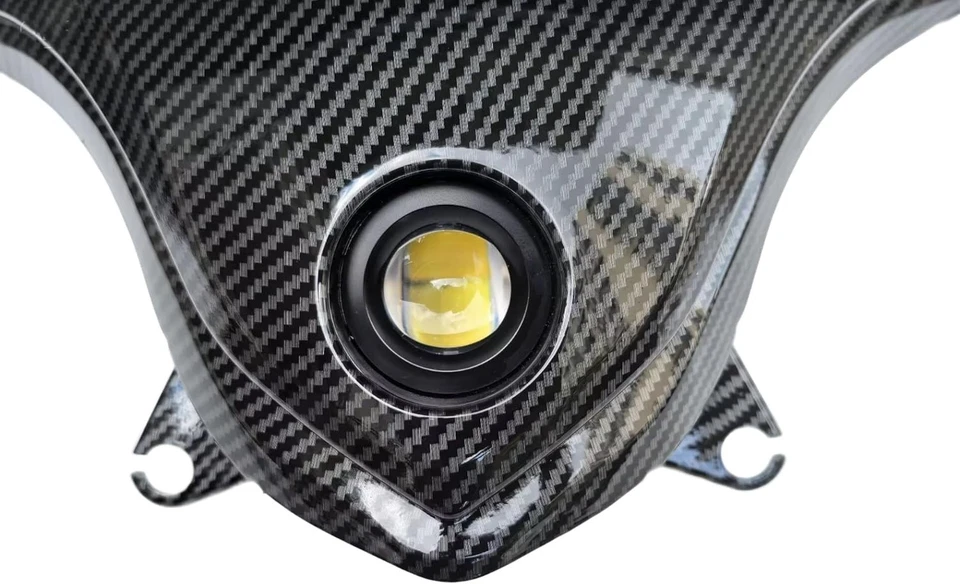 Carbon Fiber Look Front Sport Version Headlight Lamp Compatible With GSXR1000 - Image 3 of 4