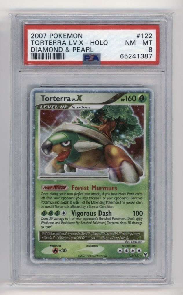 2007 Pokemon Diamond & Pearl 122 Torterra LV.X Holo PSA 8 151027824