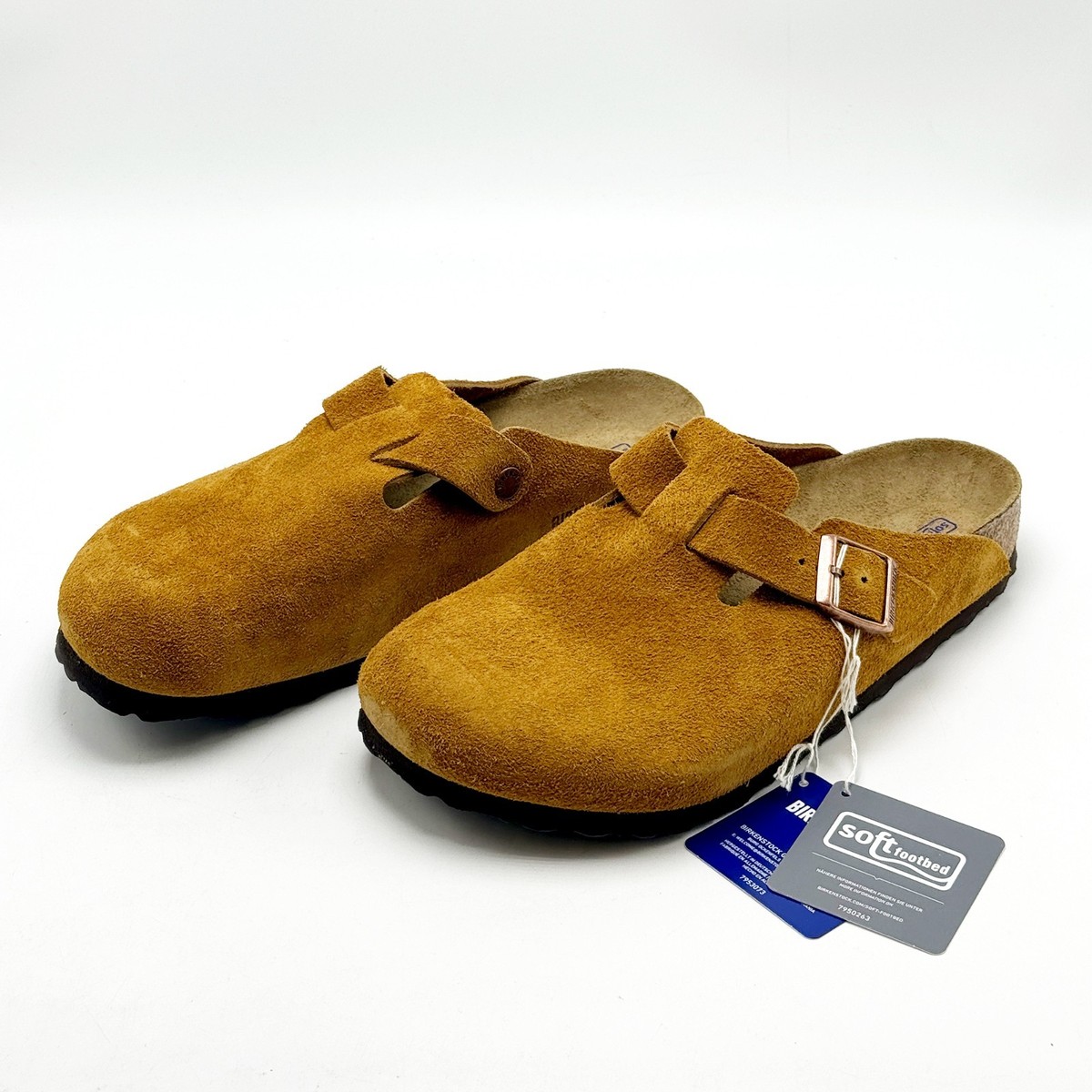 靴 BIRKENSTOCK Boston Boston Chunky Suede Leather Warm Sand | BIRKENSTOCK