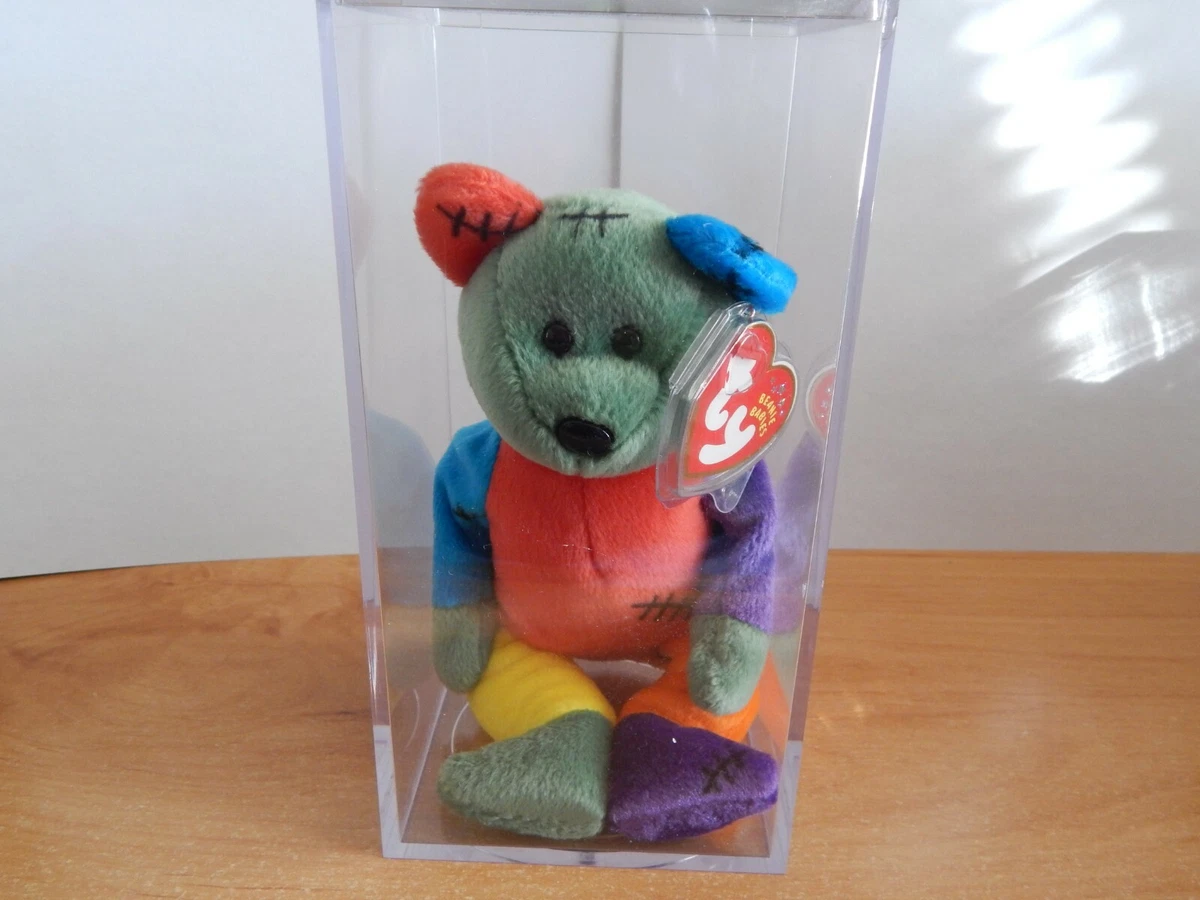 TY BEANIE BABIES FRANKENTEDDY BEAR OCTOBER 31 2001 MWMT ACRYLIC