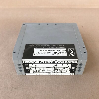 TELEMATIC FILTAR MA10/D/2 EMC FILTER ARRESTOR MA10D2