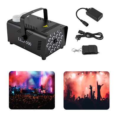 Protable Minidisco Rauchmaschinen Nebelmaschine Lichte Mit Fernbedienung LED RGB