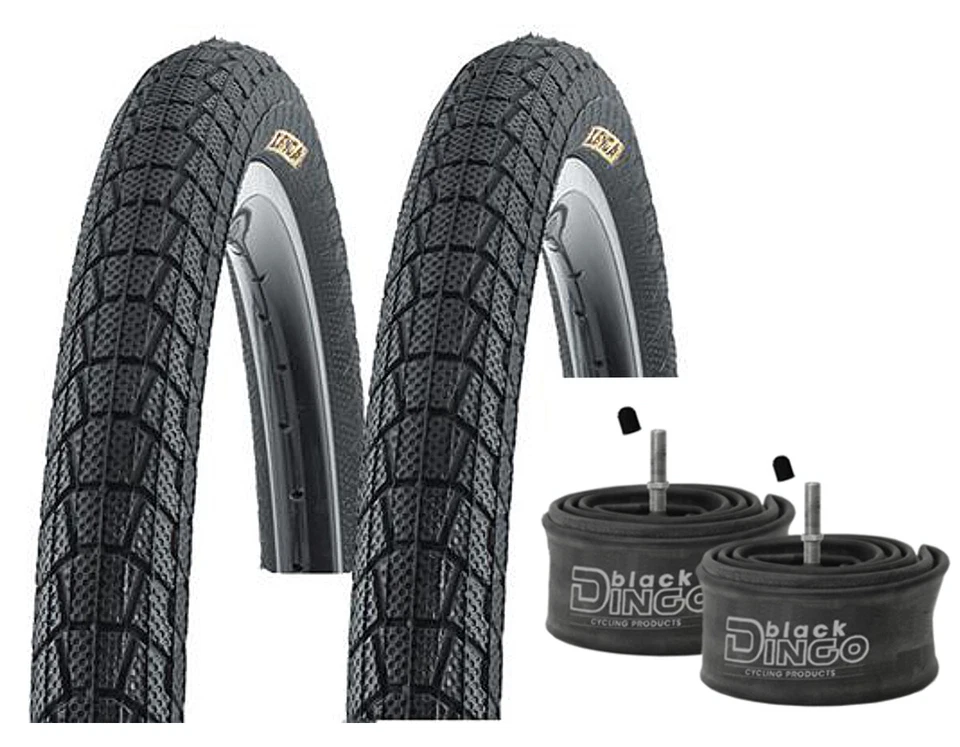 2x Kenda K-907 Krackpot BMX Reifen Fahrradreifen 20x2.25 Freestyle 20" und 2x AV