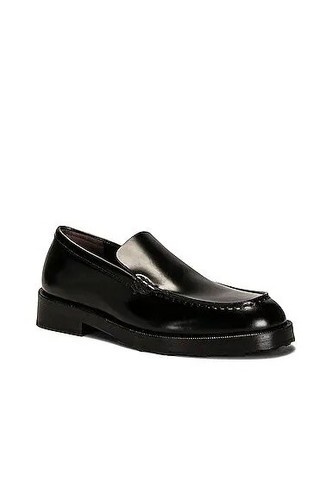 By Far Rafael Almond-Toe Slip-On Loafers Genuine Leather Women Black SZ 37 Prepp - Picture 14 of 16