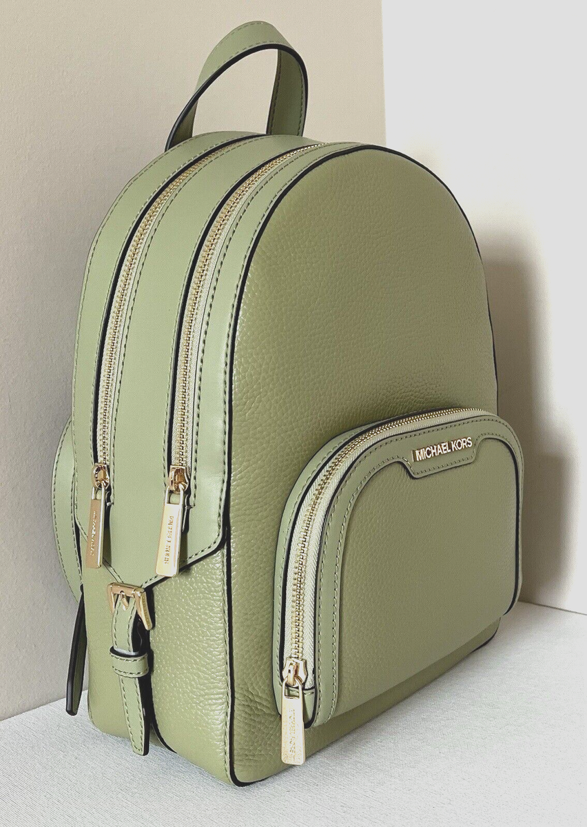 New Michael Kors Jaycee Medium Zip Pocket Backpack Leather 
