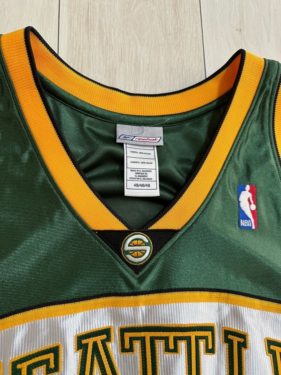 NBA Seattle Supersonics Nick Collison Reebok Authentic