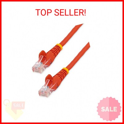 StarTech.com Cat5e Ethernet Cable - 2 ft - Red- Patch Cable - Snagless Cat5e Cab
