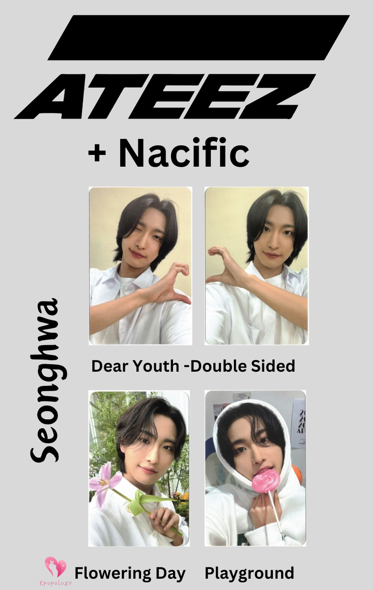 Ateez Seonghwa Nacific Flowering Day, Dear Youth, Playground