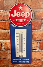 Officially Licensed Open Roads Retro Style Jeep Wall Thermometer  FREE SHIPPING!