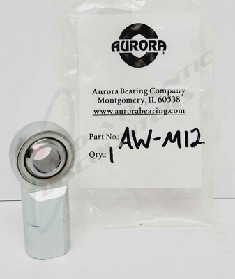 Aurora AW-M12 Heim Joint Female Threaded Right Hand Spherical Rod End Bore 12mm