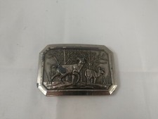 The Great American Buckle Company Belt Buckle Deer In The Woods USA 1976 Limited