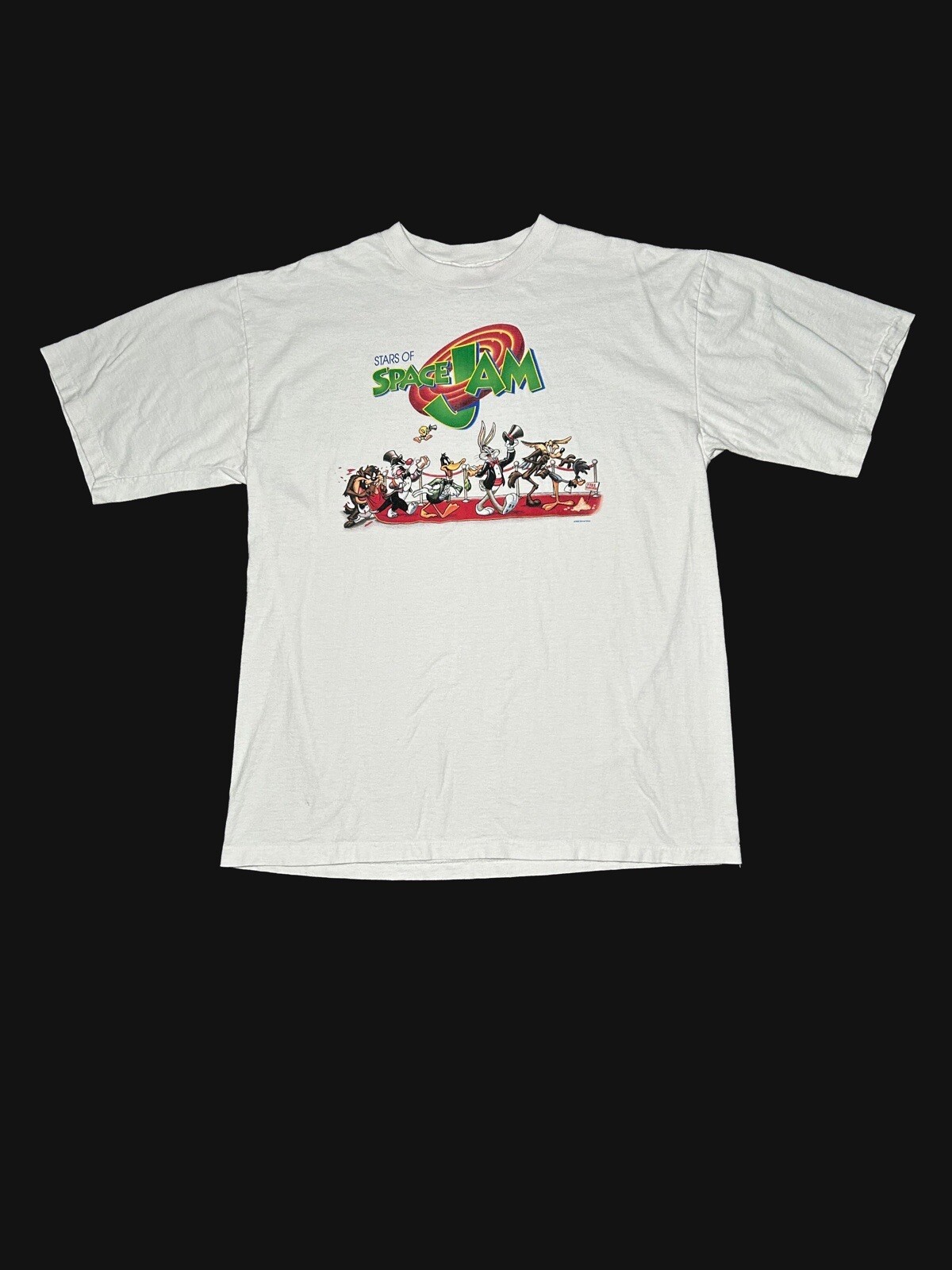 Vintage Space Jam Looney Tunes Taz 1996 Single Stitch… - Gem