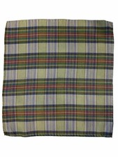 IKE Behar Men's Pocket Handkerchief Holiday Plaid