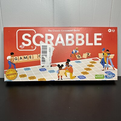 Scrabble Board Game, Classic Word Game For Kids Ages 8 and Up, Fun Family Game