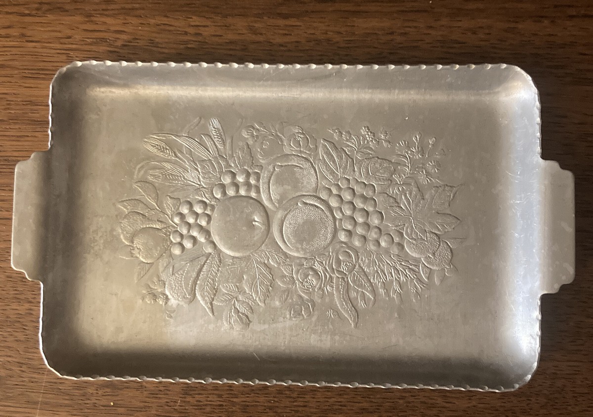 Vintage Hand Wrought Aluminum Mini Tray 6