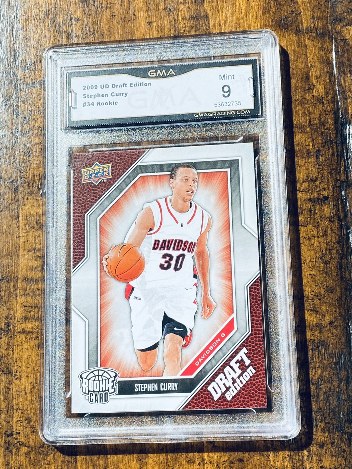 09 Upperdeck Stephen Curry Rookie Draft🔥GMA 9 Mint RARE📈SP RC Steph