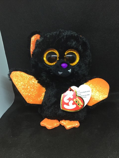 black bat beanie baby