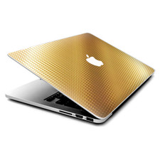 Skin Decals Wrap for MacBook Pro Retina 13" - Gold Pattern Shiney