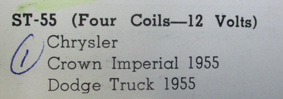 ST-55 12 volt Ace brand starter field coils,1955 Chrysler Crown Imperial.C-70 - Image 2 of 2