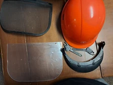 TOOLIOM Chainsaw Helmet ~ Forestry Safety 52-64cm ~ Orange ~ Open Missing Pieces