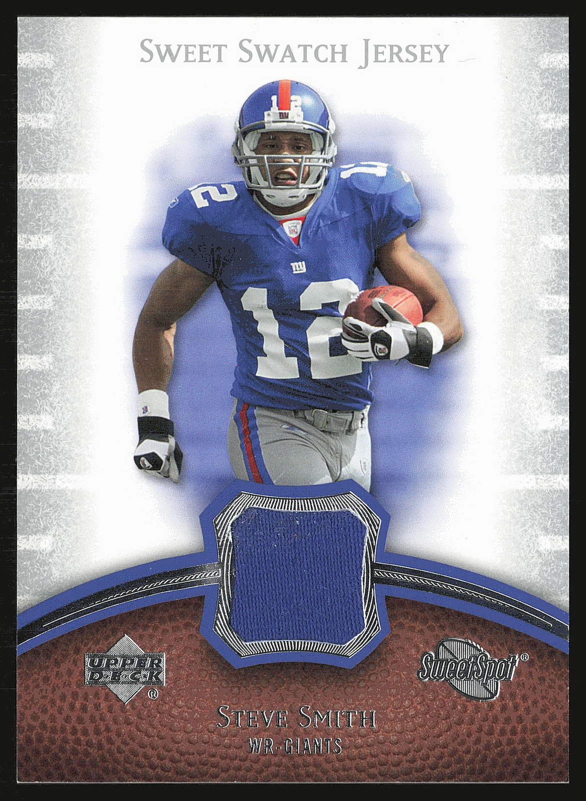 2007 Upper Deck Sweet Spot #SS-SS Steve Smith Sweet Swatch Jersey MEM