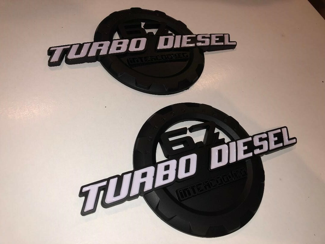 2011 2020 FORD F250 F350 6.7 TURBO DIESEL INTERCOOLED EMBLEMS 3X