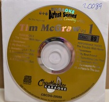 20089 TIM MCGRAW  CHARTBUSTER   KARAOKE  LOT VA