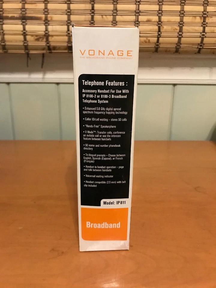 Vtech Vonage Broadband Telephone IP811 Accessory Handset IP8100-2/IP8100-3 5.8gh - Image 2 of 4