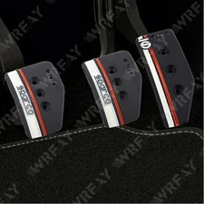 Sparco Manual Throttle/brake non-slip Pedal Set Aluminum universal-Black