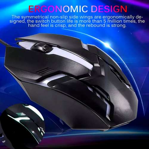 3 Pcs Teclado para juegos Mecanico con Retroiluminación LED + Ratón + Auricular - Picture 10 of 12