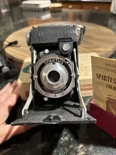 Vintage Spartus Folding Camera Sparta-Fold No. 4 With Box Decor UNTESTED