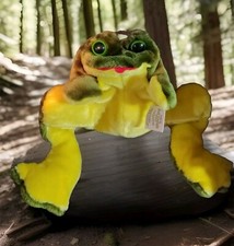 Animal Express Frog Full Body Hand Puppet VTG 1982 Plush 18  w/ Original Tag